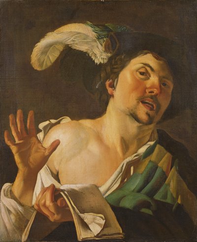 A Singer by Theodore van Baburen